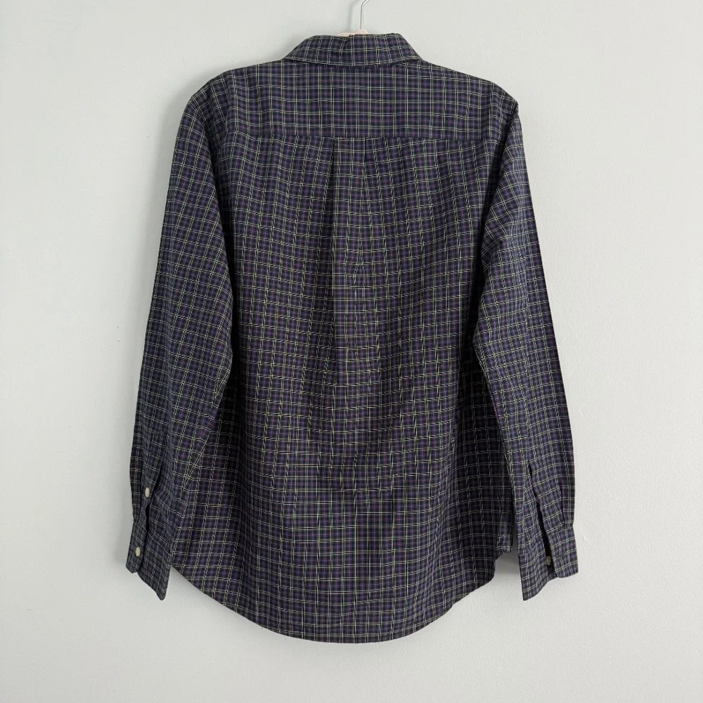 Ralph Lauren Boys Long Sleeve Plaid Cotton Logo‎ Shirt Size L(14/16)